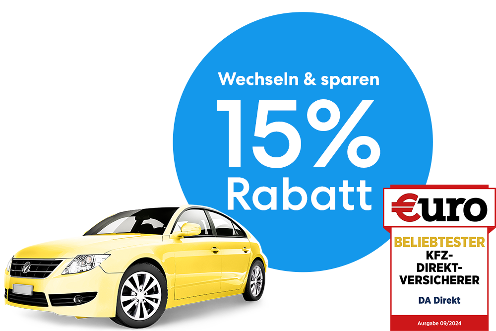 DA Direkt Autoversicherung : 15% Sonderkuendiger-Rabatt