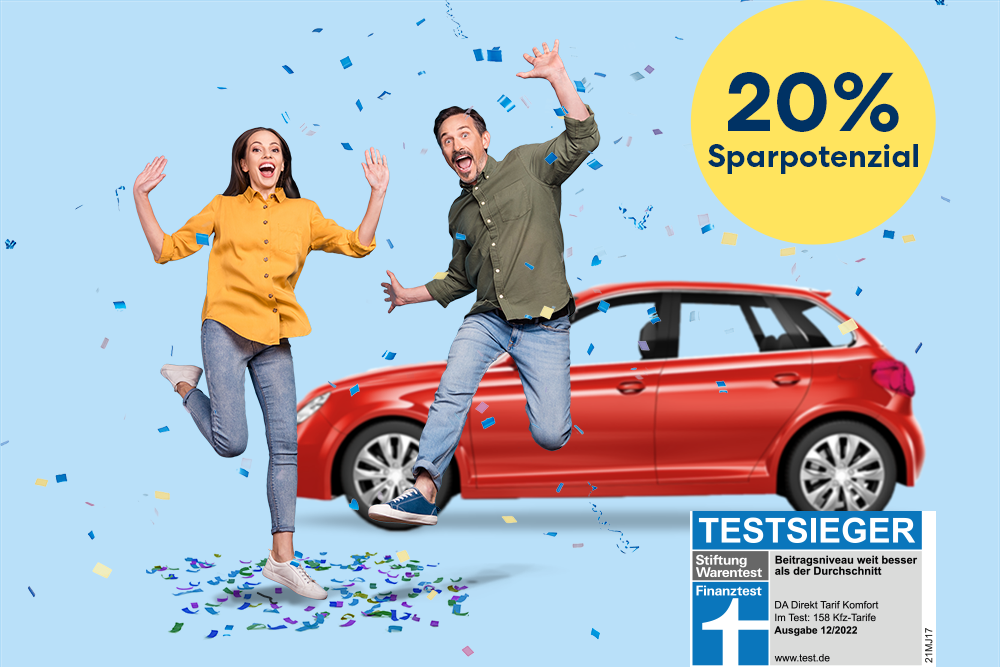 DA Direkt Autoversicherung 20 % Sparpotenzial