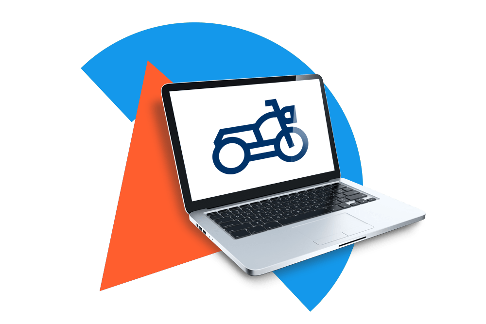 Motorradschaden als Versicherter der DA Direkt  einfach online per Formular melden.