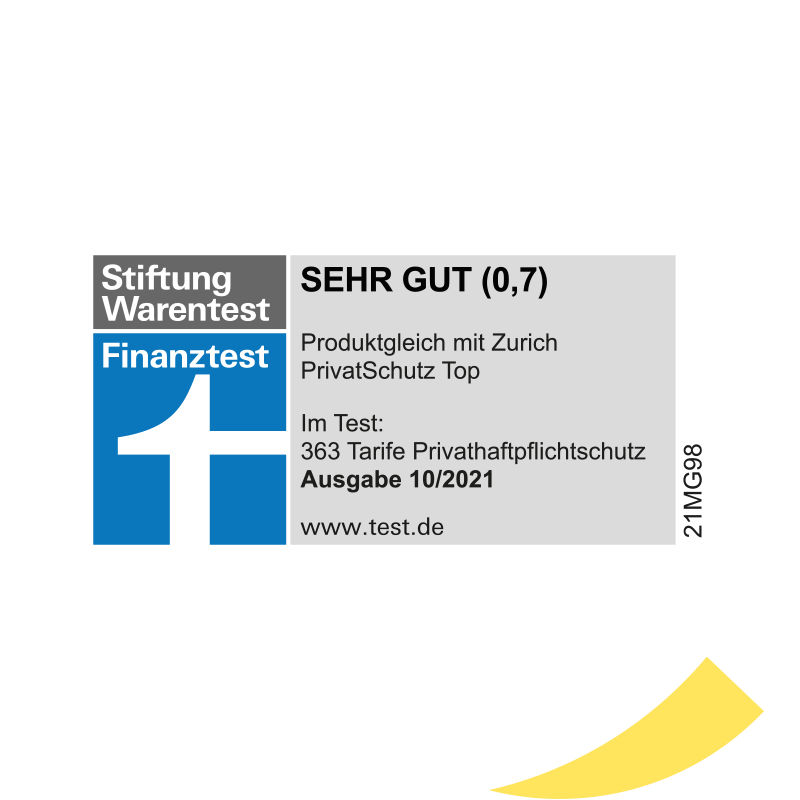 Stiftung Warentest/Finanztest: Privathaftpflicht Top mit Bestnote