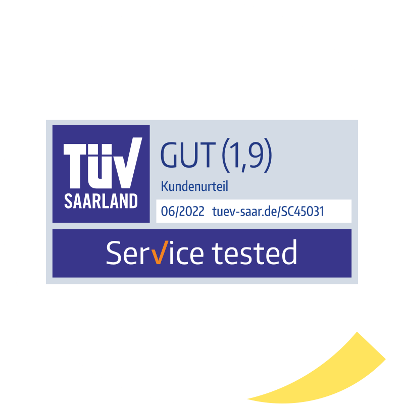 Kfz-Versicherung Test: DA Direkt Service "Gut" laut Kundenurteil im TÜV Saarland 06/2020