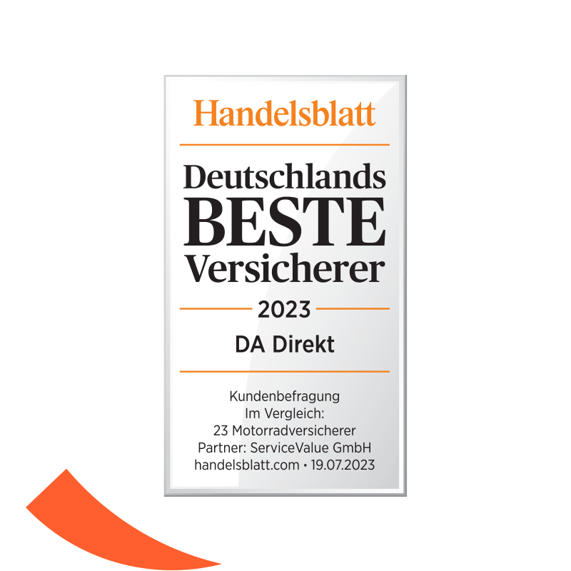Das Handelsblatt zeichnet DA Direkt mit dem Qualitätssiegel „Deutschlands BESTE Versicherer 2021“ aus