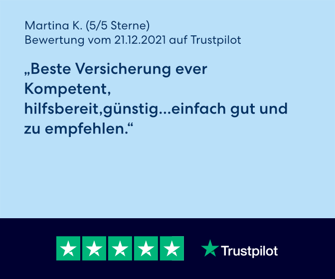 Trustpilot Kundenbewertung von Martina K.