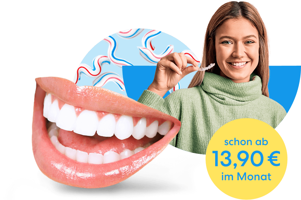 Zahnzusatzversicherung für Kieferorthopädie: Schönes Lächeln dank DA Direkt Zahnschutz im Premium-Tarif. 