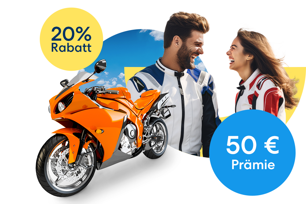 Tell a friend - Empfehlerkampagne Motorradversicherung