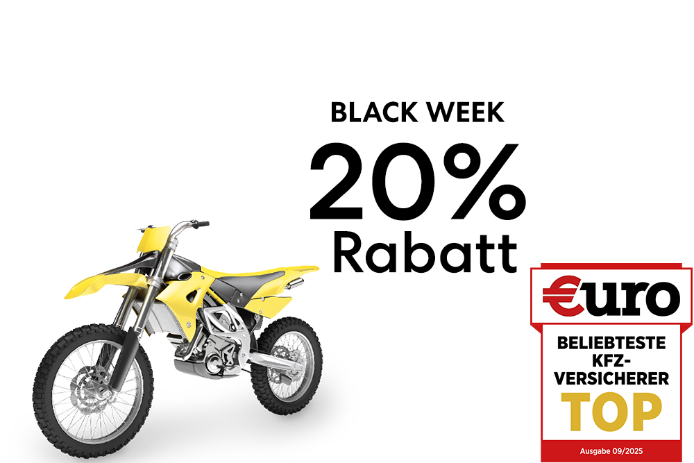 DA Direkt Leichtkraftradversicherung : 20% Black Week-Rabatt