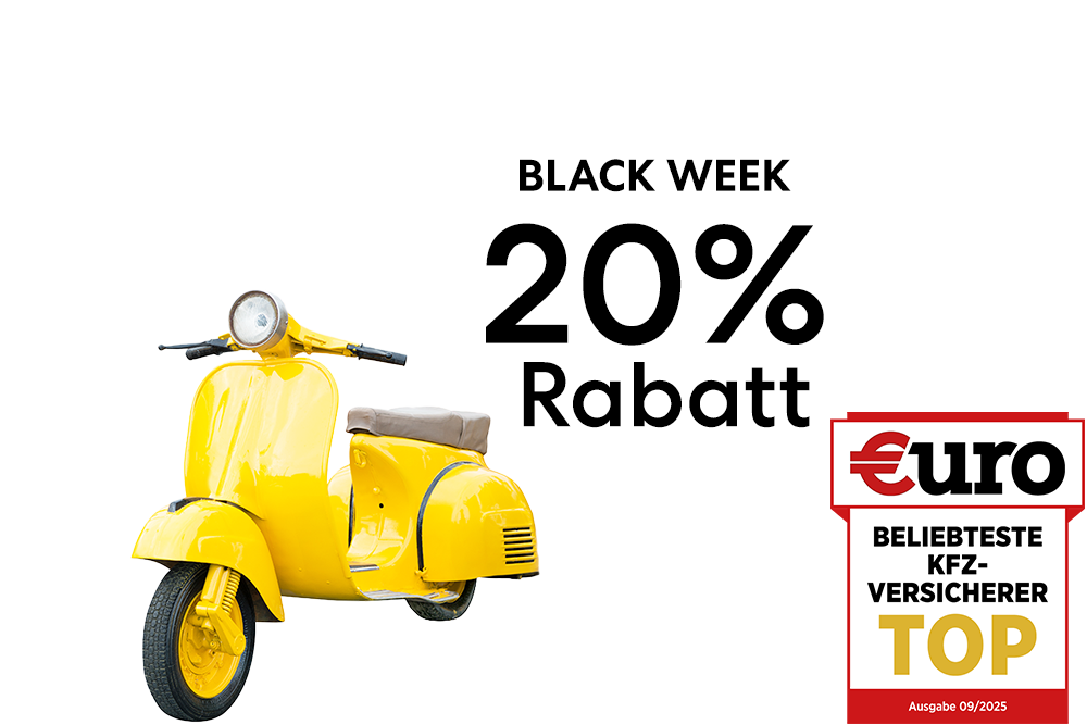 DA Direkt Rollerversicherung : 20% Black Week-Rabatt