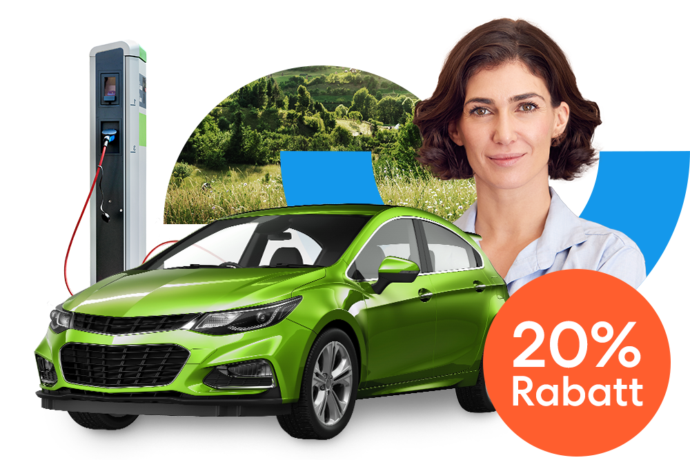 Günstige Elektroauto-Versicherung von DA Direkt: jetzt 20% Rabatt