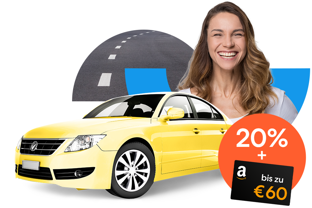 Günstige Kfz-Versicherung: 20% Rabatt plus Gutschein