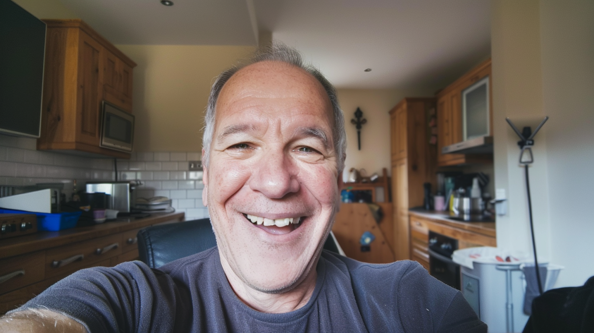 Herbert freut sich über seine neue Brille