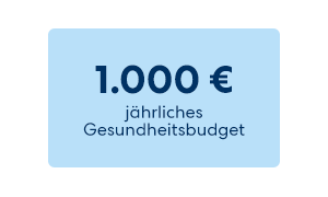 1.000 € jährliches Gesundheitsbudget für Ihre Vorsorge
