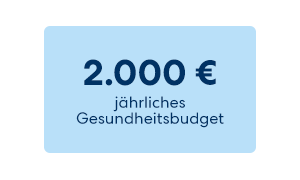 2.000 € jährliches Gesundheitsbudget für Ihre Vorsorge