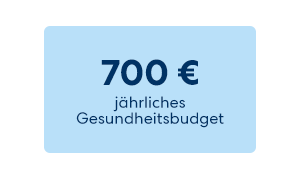 700 € jährliches Gesundheitsbudget für Ihre Vorsorge