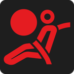 Wenn die Airbagleuchte aufleuchtet, besteht ein Problem im Airbag-System oder den Gurten.