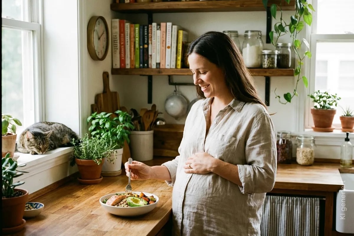 Während der Schwangerschaft ist auch die richtige Ernährung wichtig