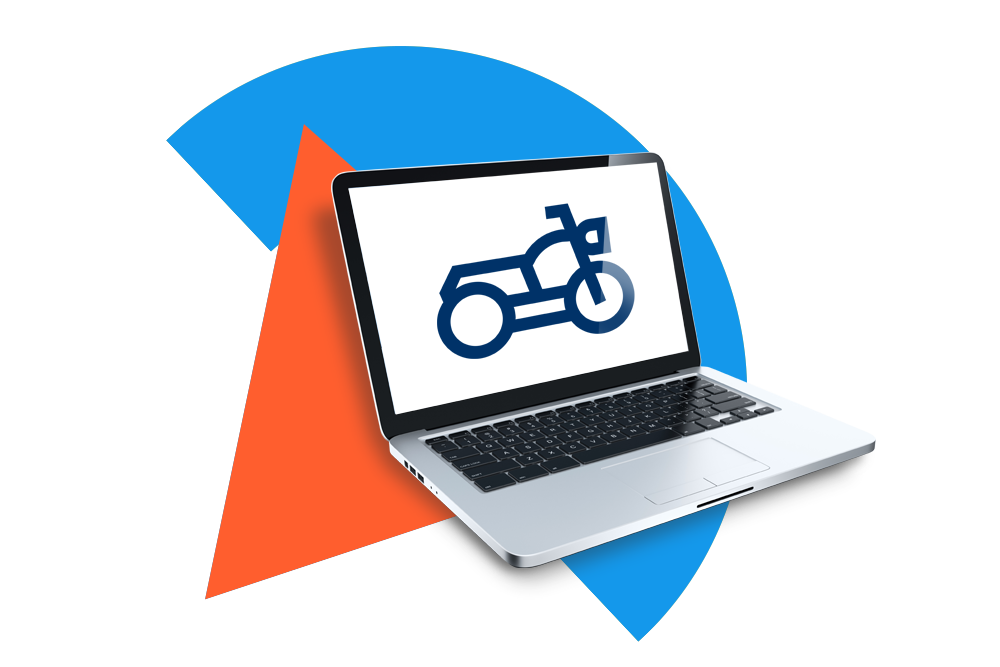 Motorradschaden als Versicherter der DA Direkt  einfach online per Formular melden.