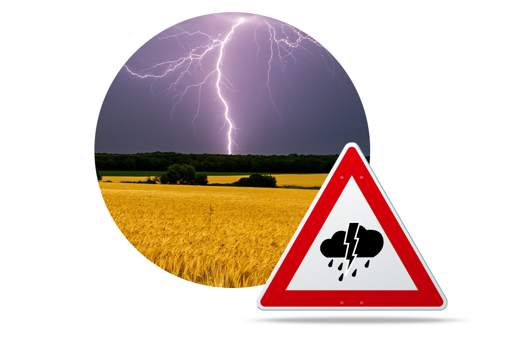 Unwetterschäden an Fahrzeugen, Hausrat und Gebäuden