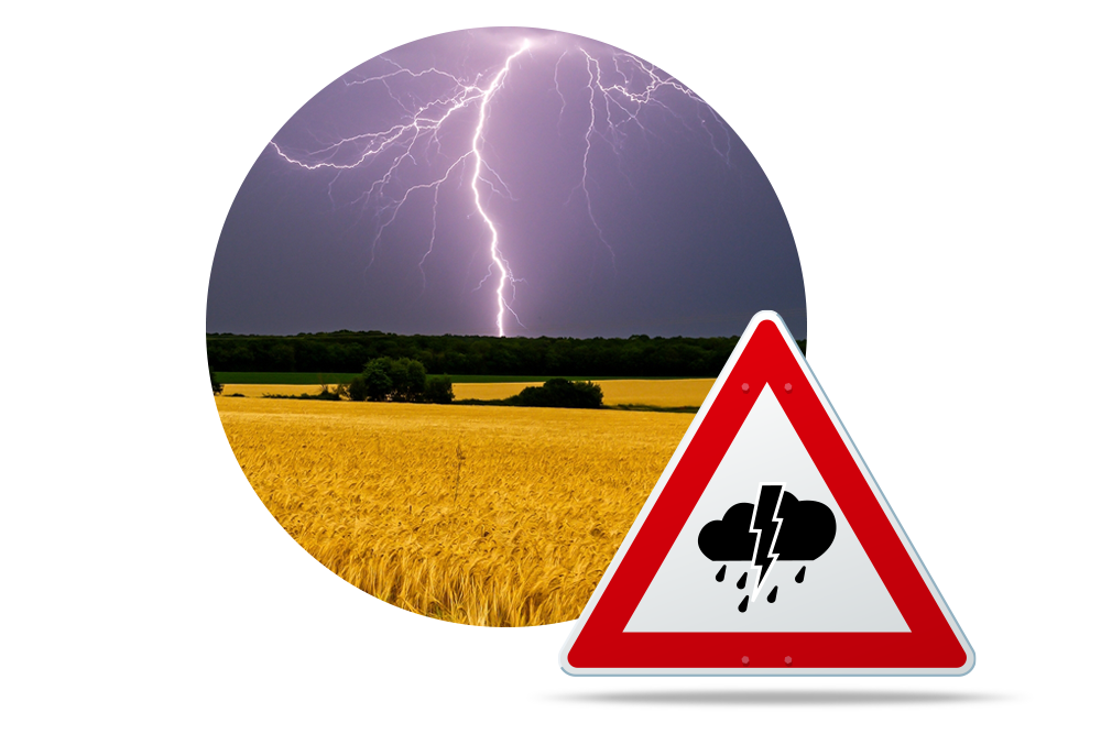 Unwetterschäden an Fahrzeugen, Hausrat und Gebäuden