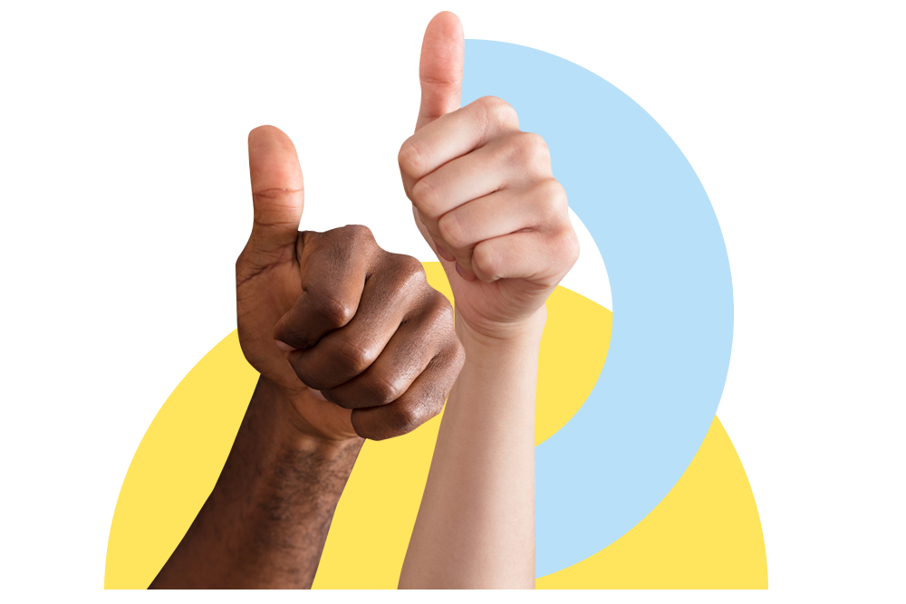 DA Direkt - Wir sind immer für Sie da! Daumen hoch