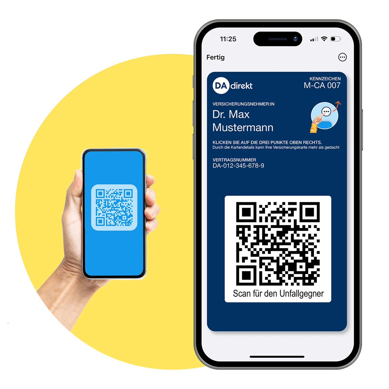 Digitale Schadenkarte QR-Code
