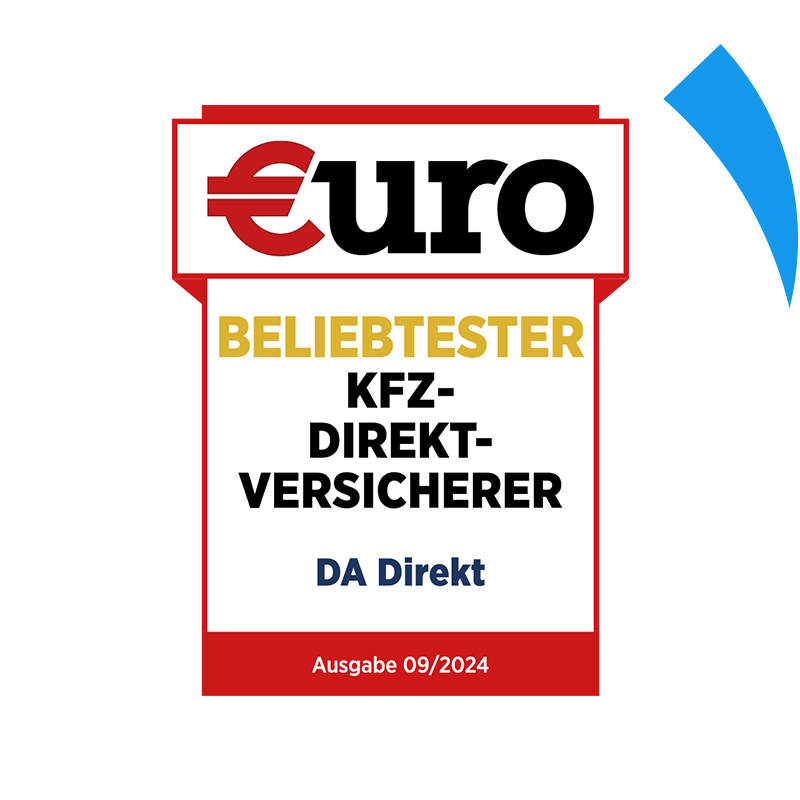 €uro-Magazin Siegel: Beliebtester KFZ-Direkt-Versicherer für die DA Direkt Kfz-Versicherung