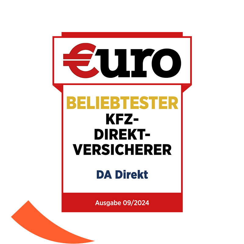 €uro-Magazin Siegel: Beliebtester KFZ-Direkt-Versicherer für die DA Direkt Kfz-Versicherung