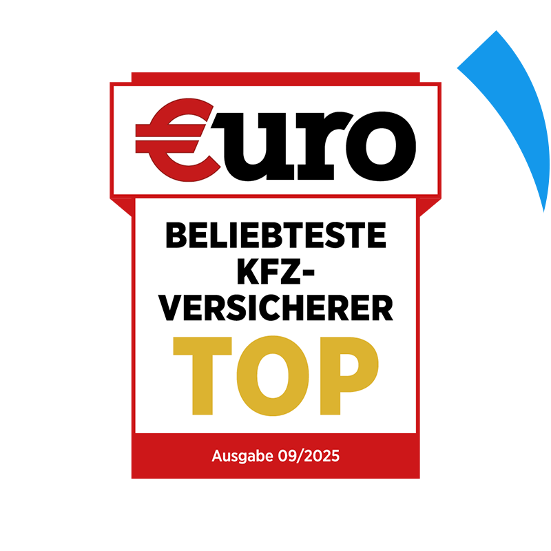 €uro-Magazin Siegel Top-Bewertung: Ausgezeichneter KFZ-Direkt-Versicherer für die DA Direkt Kfz-Versicherung