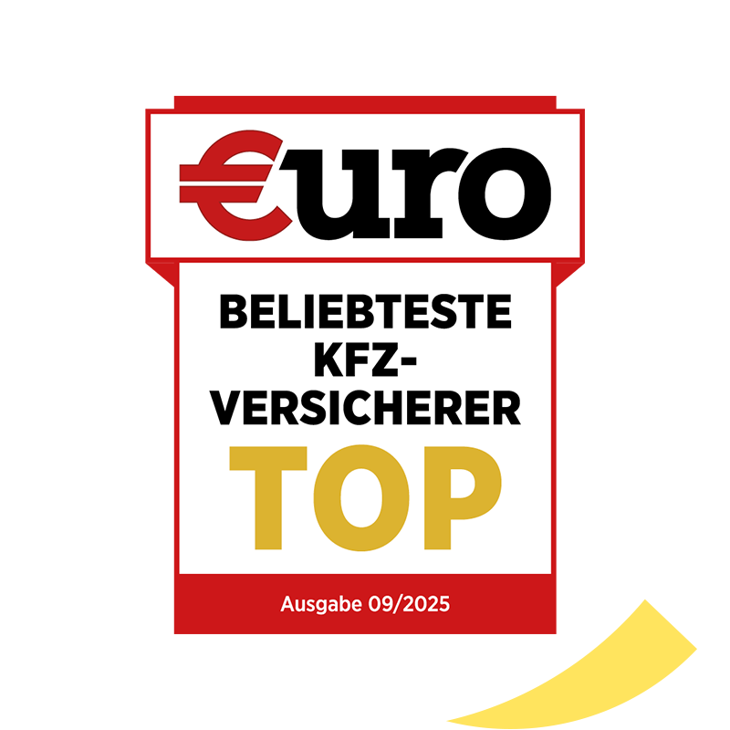 €uro-Magazin Siegel Top-Bewertung: Ausgezeichneter KFZ-Direkt-Versicherer für die DA Direkt Kfz-Versicherung
