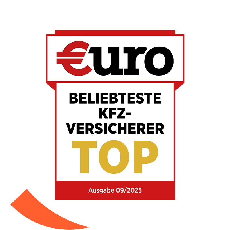 €uro-Magazin Siegel Top-Bewertung: Ausgezeichneter KFZ-Direkt-Versicherer für die DA Direkt Kfz-Versicherung