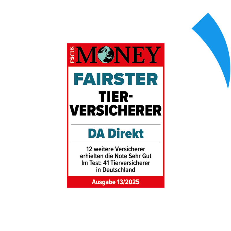 Fokus Money Testsieger: Sehr hoher Mehrwert für die Tierversicherung der DA Direkt