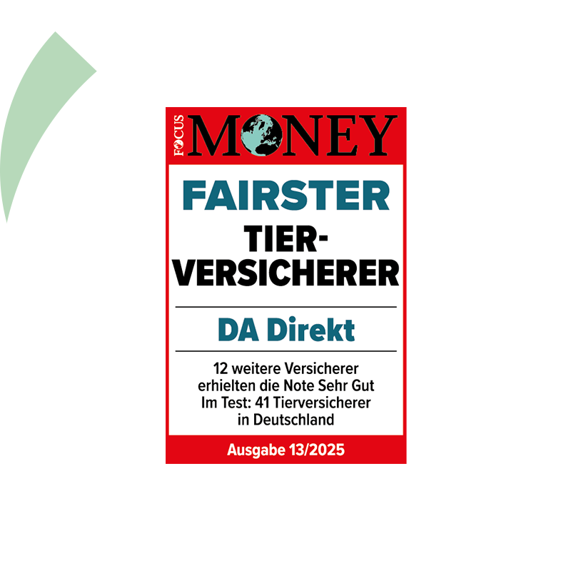 Fokus Money Testsieger: Sehr hoher Mehrwert für die Tierversicherung der DA Direkt