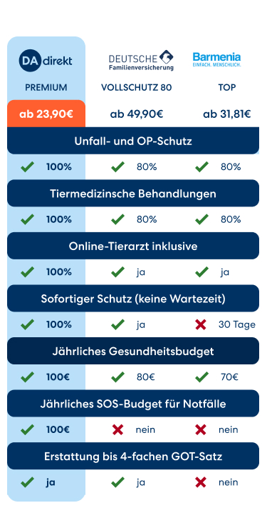 Katzenversicherungen im Vergleich.