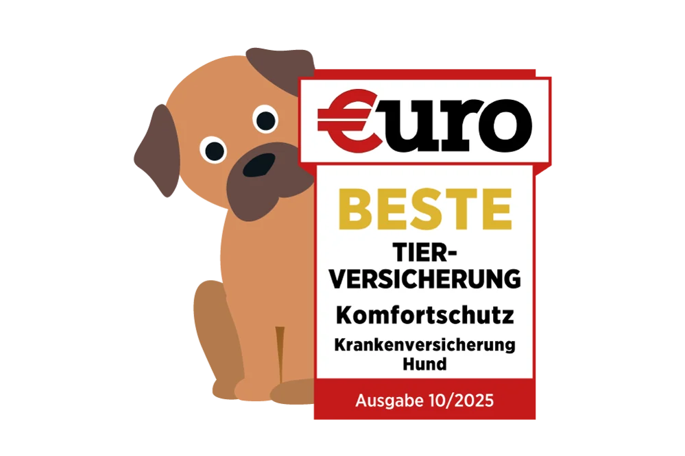DA Direkt: €uro-Magazin Testsieger - Beste Tierversicherung für Ihren Hund im Standardtarif